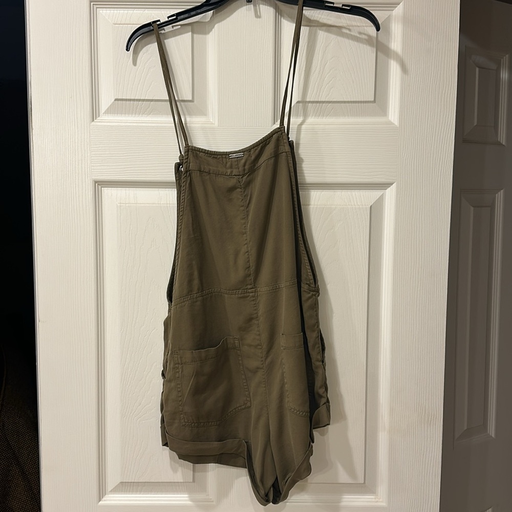 Billabong Olive Green Short Romper Jumpsuit - Picture 3 of 3